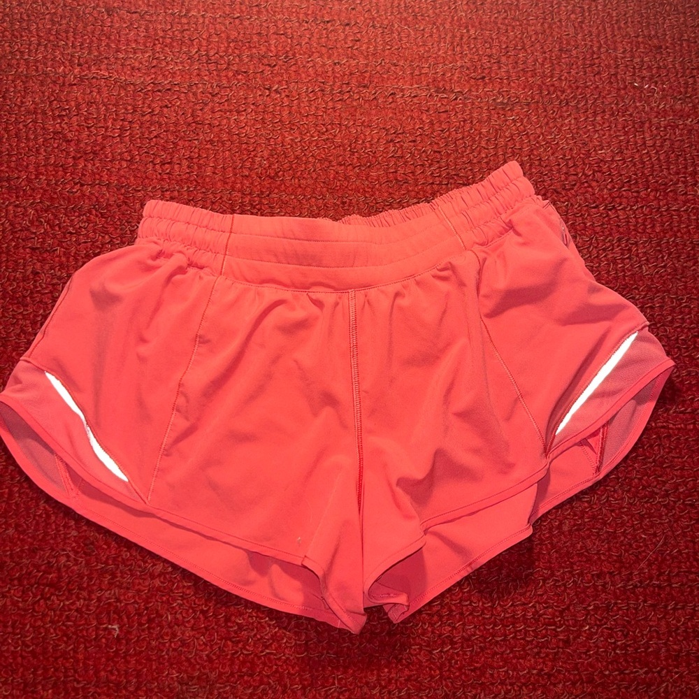 Lululemon Athletica Coral Athletic Shorts